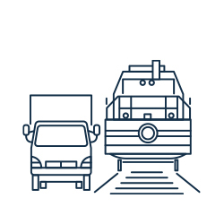 подача авто/жд-транспорта на терминал перегрузки или в пункт погрузки на складе отправителя